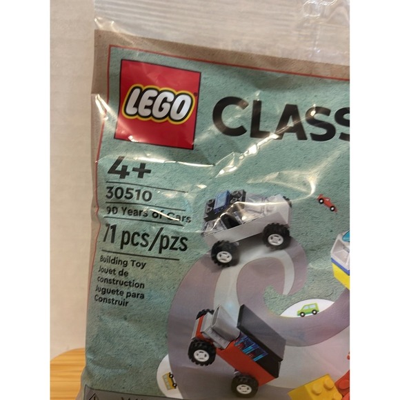 LEGO Classic: 90 Years of Cars 30510 Yellow Surfer Van 71 pcs - Picture 4 of 4